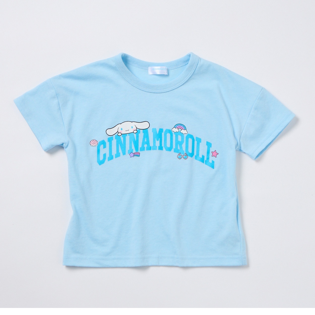 サンリオキャラクターズ シナモロール プリントＴシャツ 女の子 キッズ 100cm-130cm(サックス-100cm)