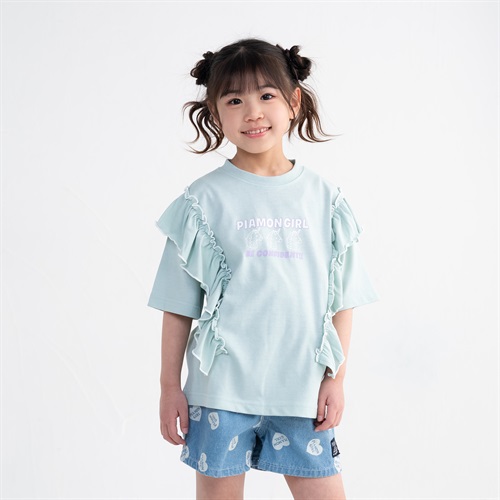 PIAMON(ピアモン) フリルＴシャツ 女の子 キッズ 110cm-130cm