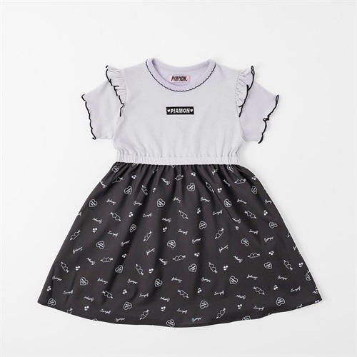 PIAMON(ピアモン) 切替ワンピース 女の子 キッズ 110cm-130cm(ラベンダー-110cm)