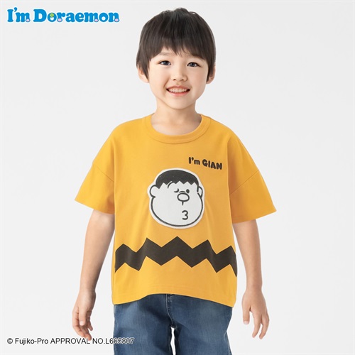 ジャイアン アップリケＴシャツ 男の子 キッズ 100cm-130cm