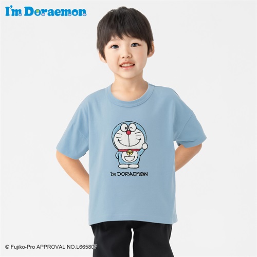 ドラえもん サガラ刺繍Ｔシャツ 男の子 キッズ 100cm-130cm