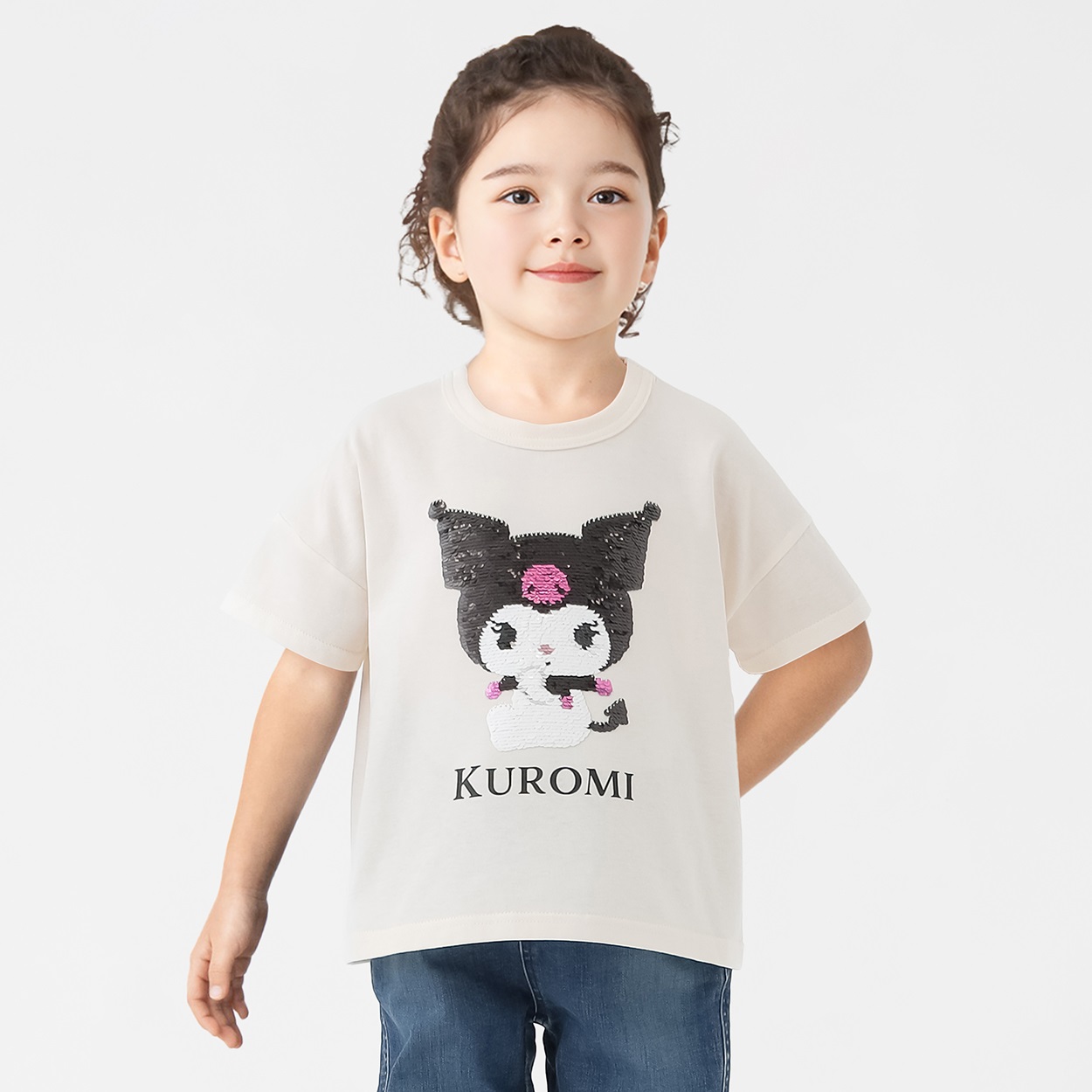 サンリオキャラクターズ クロミ スパンコールTシャツ 女の子 キッズ 