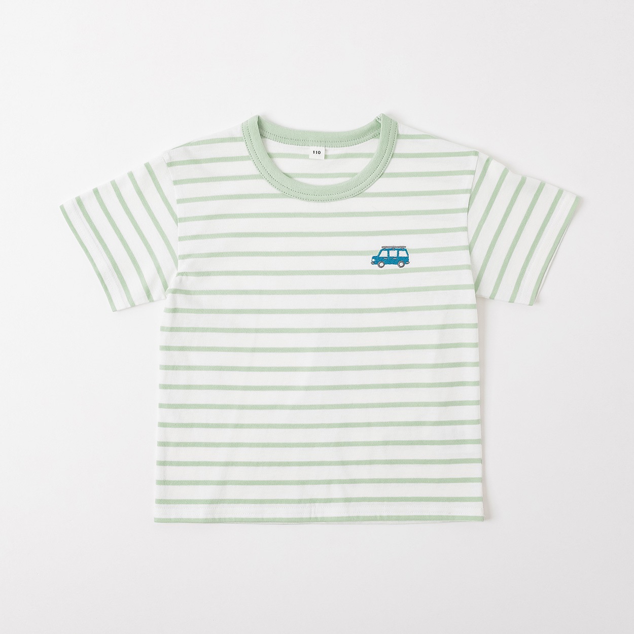 胸刺繍ボーダーTシャツ 男の子 キッズ 100cm-130cm | イオンスタイル