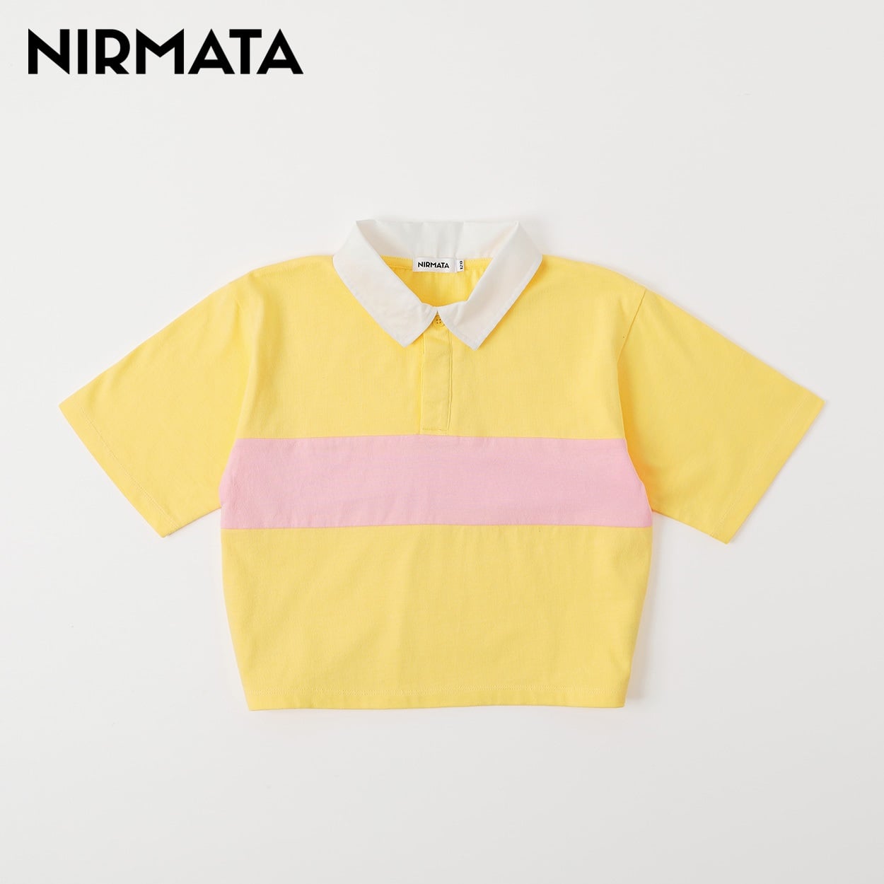 NIRMATA(ニルマータ) ラガーポロシャツ 男の子 女の子 キッズ 110cm-130cm(イエロー-110cm)