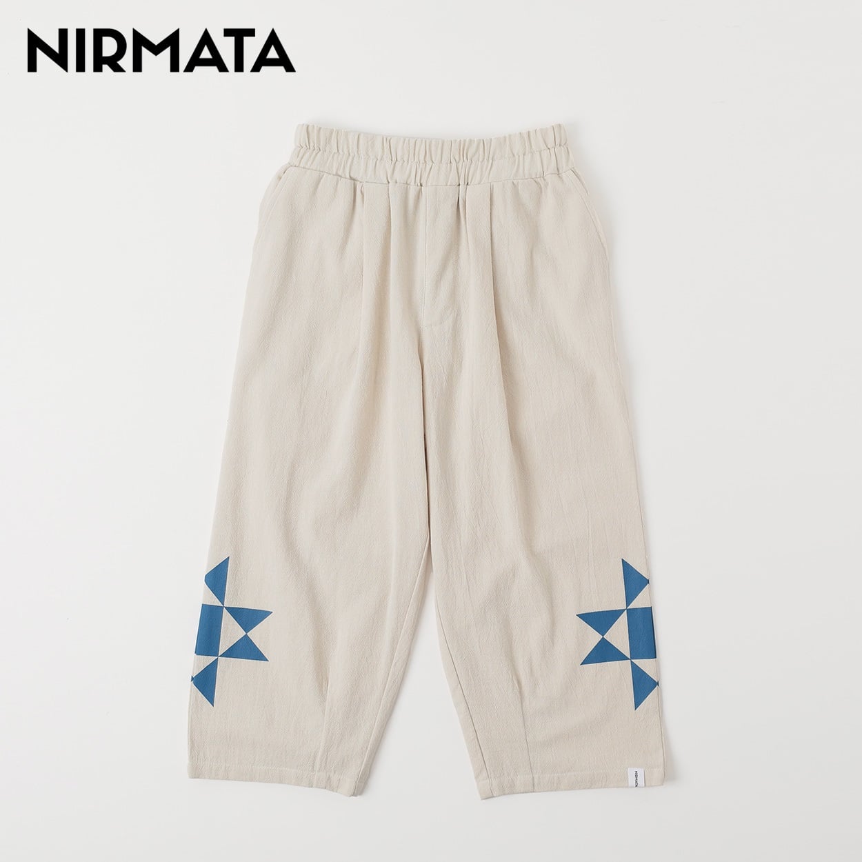 NIRMATA(ニルマータ) クロップドパンツ 男の子 女の子 キッズ 110cm-130cm(アイボリー-110cm)
