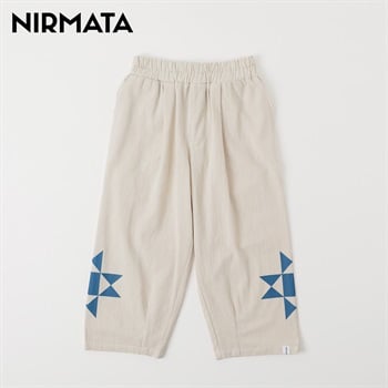 NIRMATA(ニルマータ) クロップドパンツ 男の子 女の子 キッズ 110cm-130cm(アイボリー-110cm)