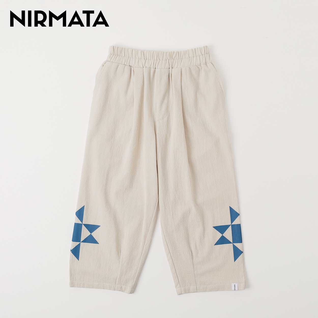 NIRMATA(ニルマータ) クロップドパンツ 男の子 女の子 キッズ 110cm-130cm(アイボリー-130cm)