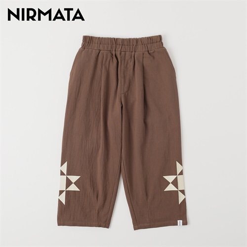 NIRMATA(ニルマータ) クロップドパンツ 男の子 女の子 キッズ 110cm-130cm(ブラウン-110cm)