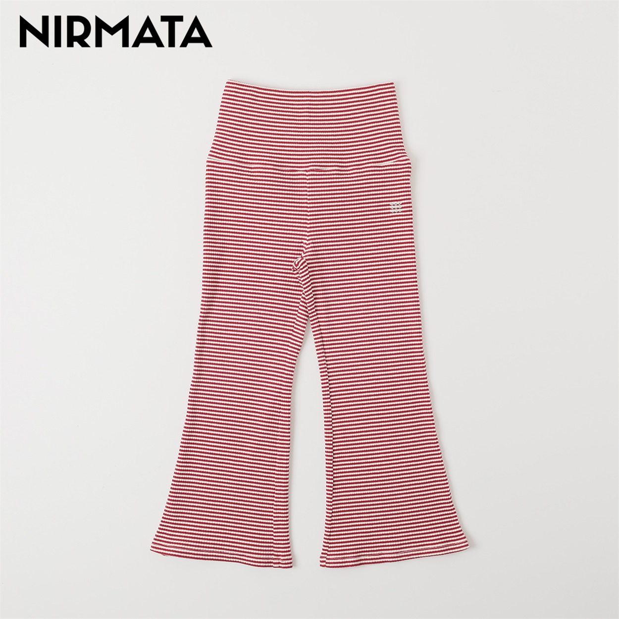 NIRMATA(ニルマータ) テレコボーダーパンツ 男の子 女の子 キッズ 110cm-130cm(レッド-130cm)