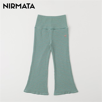 NIRMATA(ニルマータ) テレコボーダーパンツ 男の子 女の子 キッズ 110cm-130cm(グリーン-110cm)