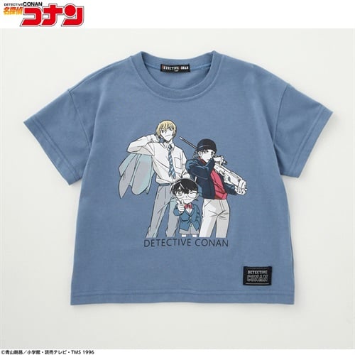 名探偵コナン コナン赤井安室プリントTシャツ キッズ 110cm-130cm