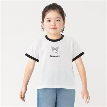 クロミ ラインストーンTシャツ 女の子 キッズ 110cm-130cm(ホワイト-110cm)