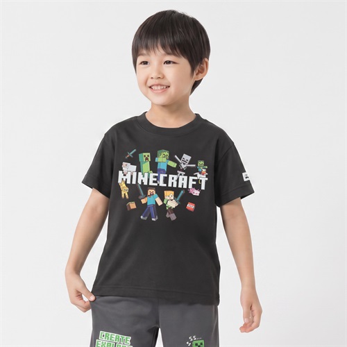 マインクラフト 半袖Tシャツ キッズ 男の子 女の子 110cm-130cm