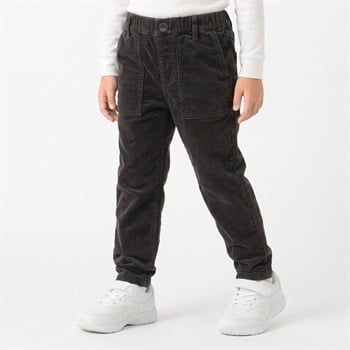コーデュロイロングパンツ キッズ 男の子 100cm-130cm(チャコールグレー-100cm)