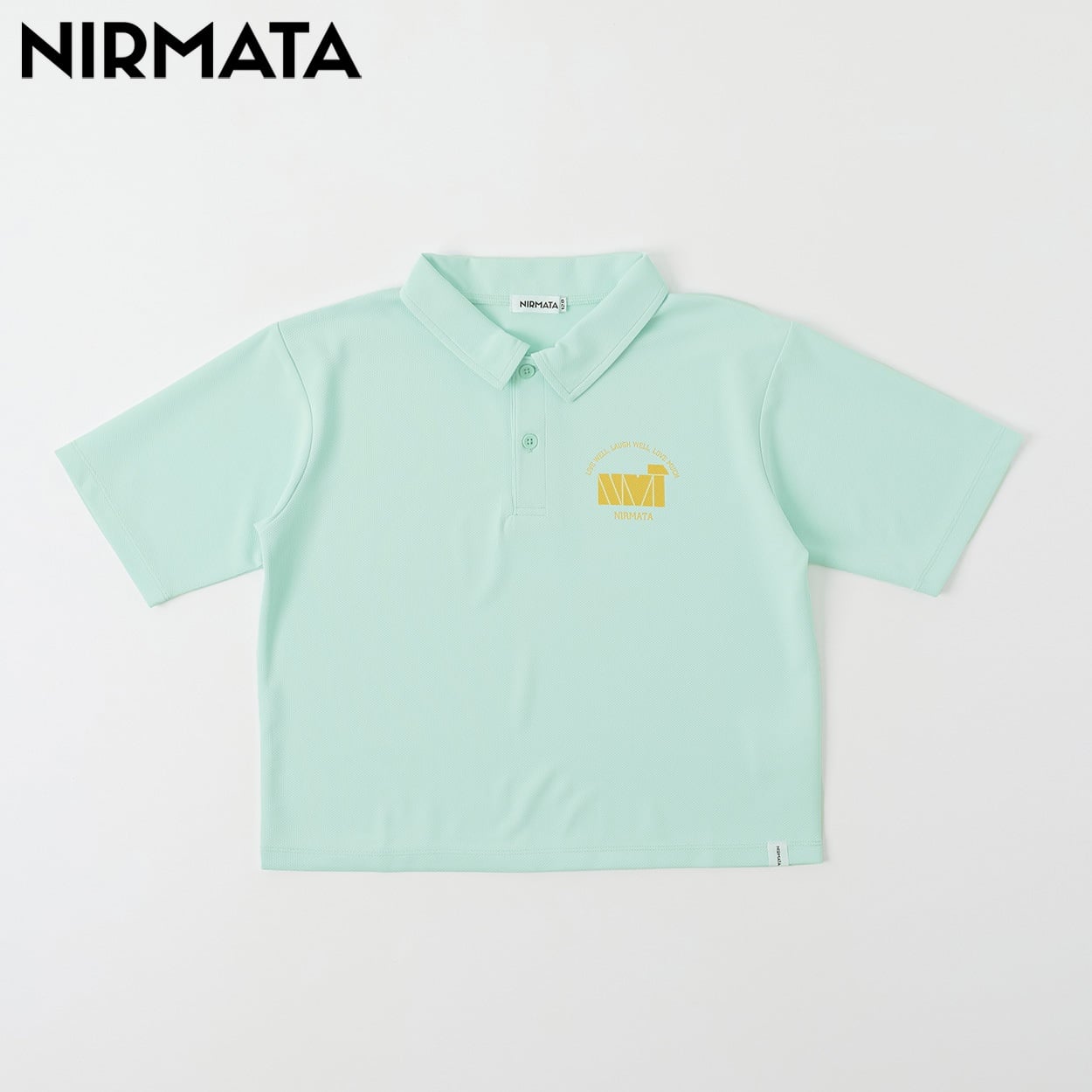 NIRMATA(ニルマータ)  ポロシャツ キッズ 男の子 女の子 110cm-130cm(ライトグリーン-110cm)