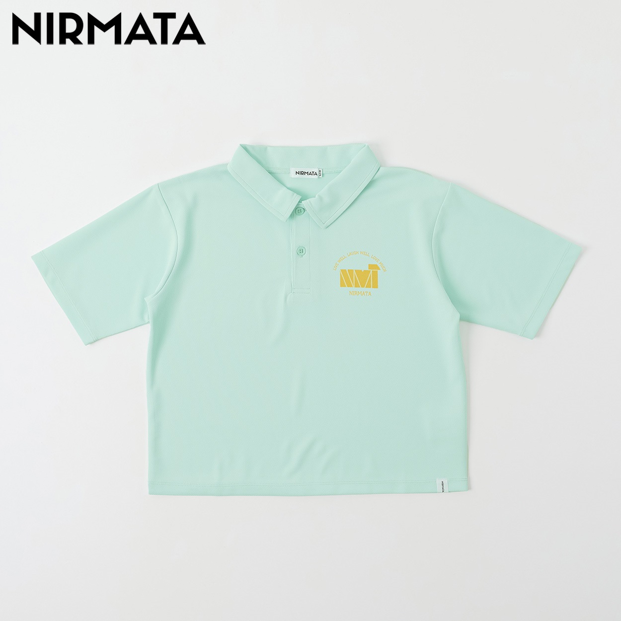 NIRMATA(ニルマータ)  ポロシャツ キッズ 男の子 女の子 110cm-130cm(ライトグリーン-130cm)