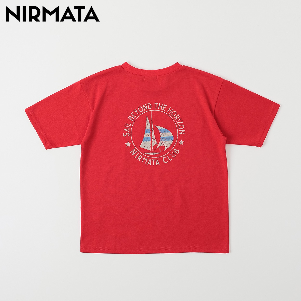 NIRMATA(ニルマータ) プリントTシャツ キッズ 男の子 女の子 110cm-130cm(レッド-110cm)