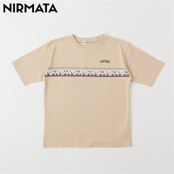 NIRMATA(ニルマータ) ピグメントTシャツ キッズ 男の子 女の子 110cm-130cm(ベージュ-110cm)