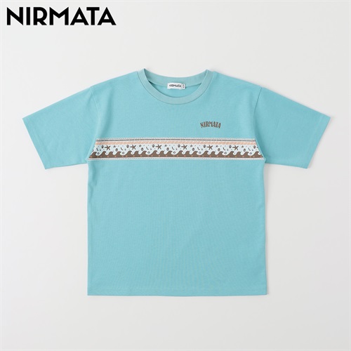 NIRMATA(ニルマータ) ピグメントTシャツ キッズ 男の子 女の子 110cm-130cm(サックス-110cm)