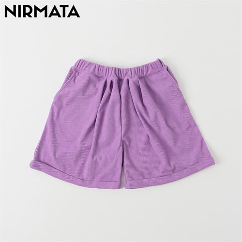 NIRMATA(ニルマータ) コーデュロイハーフパンツ キッズ 男の子 女の子 110cm-130cm(パープル-110cm)