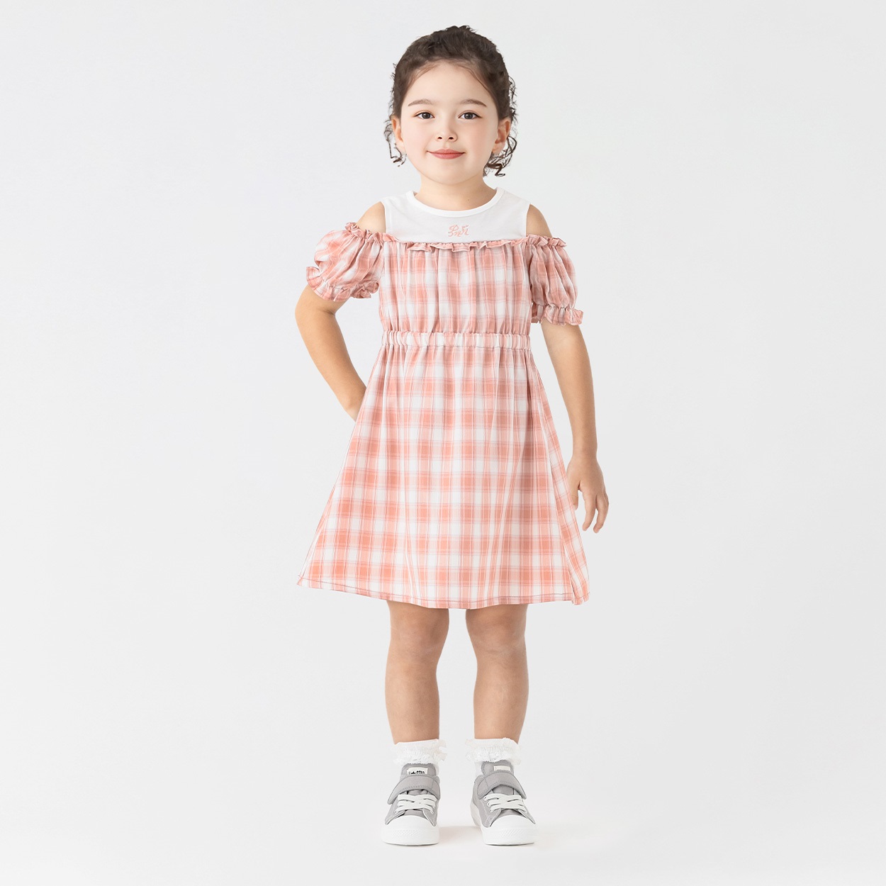 PIAMON(ピアモン) チェックワンピース 女の子 キッズ 110cm-130cm