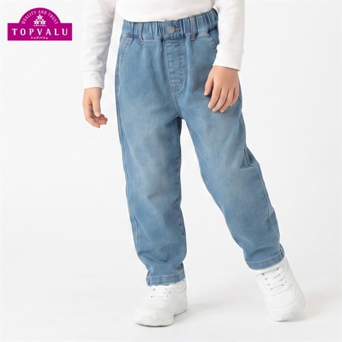 ピースフィットウォーム デニムロングパンツ キッズ 男の子 女の子 トップバリュ 100cm-130cm