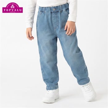 ピースフィットウォーム デニムロングパンツ キッズ 男の子 女の子 トップバリュ 100cm-130cm