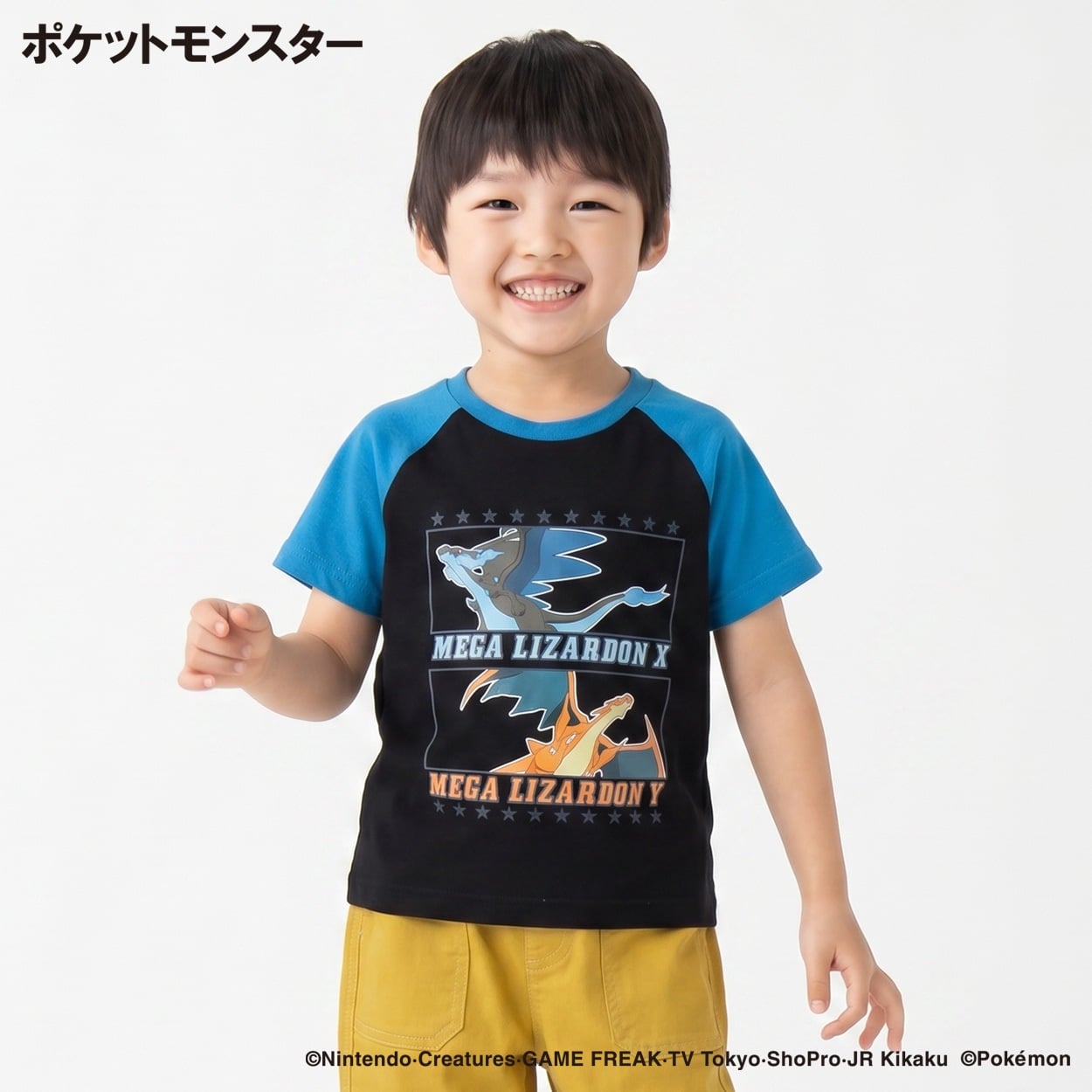 ポケットモンスター 天竺Tシャツ キッズ 110cm-130cm(ブラック-130cm)
