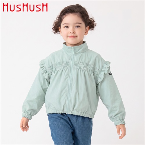HusHusH(ハッシュアッシュ) シャーリングナイロンブルゾン 女の子 100cm-130cm