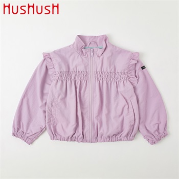 HusHusH(ハッシュアッシュ) シャーリングナイロンブルゾン 女の子 100cm-130cm(ラベンダー-100cm)