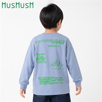 HusHusH(ハッシュアッシュ) モチーフグラフィックTシャツ 男の子 100cm-130cm(サックス-100cm)