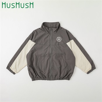 HusHusH(ハッシュアッシュ) 配色ナイロンブルゾン 男の子 100cm-130cm(チャコールグレー-100cm)