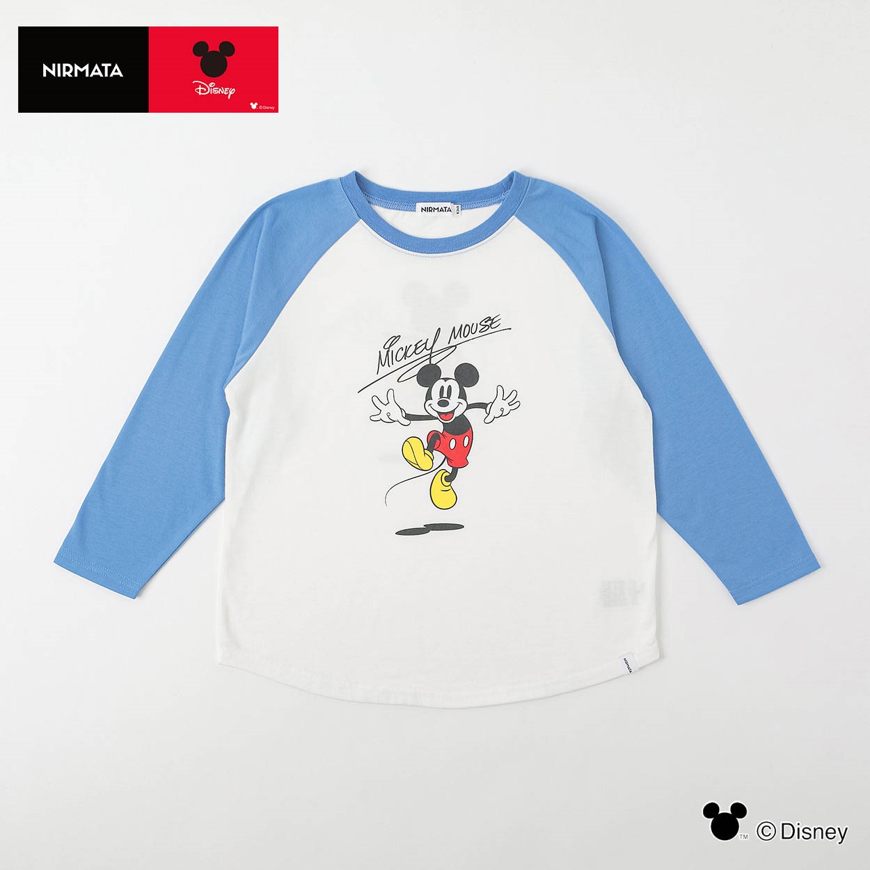 【NIRMATA】DISNEY 長袖ロングTシャツ キッズ 男の子 女の子 110cm-130cm(ブルー-120cm)