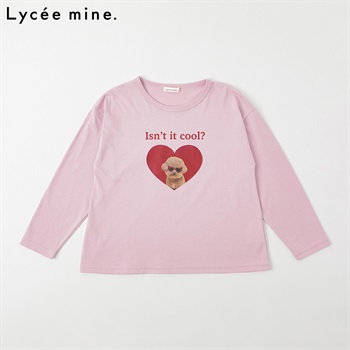 Lycee mine.(リセマイン) アソートAライン長袖Tシャツ キッズ 女の子 110cm-130cm(ピンク-110cm)