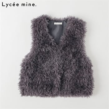 Lycee mine.(リセマイン) ファーベスト キッズ 女の子 120cm-130cm(ブラック-120cm)