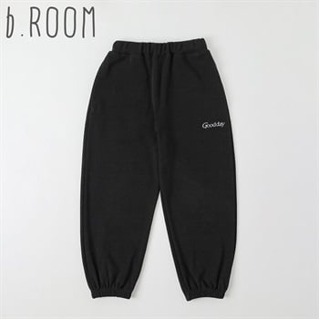 b.ROOM ゆったりイージーパンツ キッズ 男の子 110cm-130cm(ブラック-110cm)
