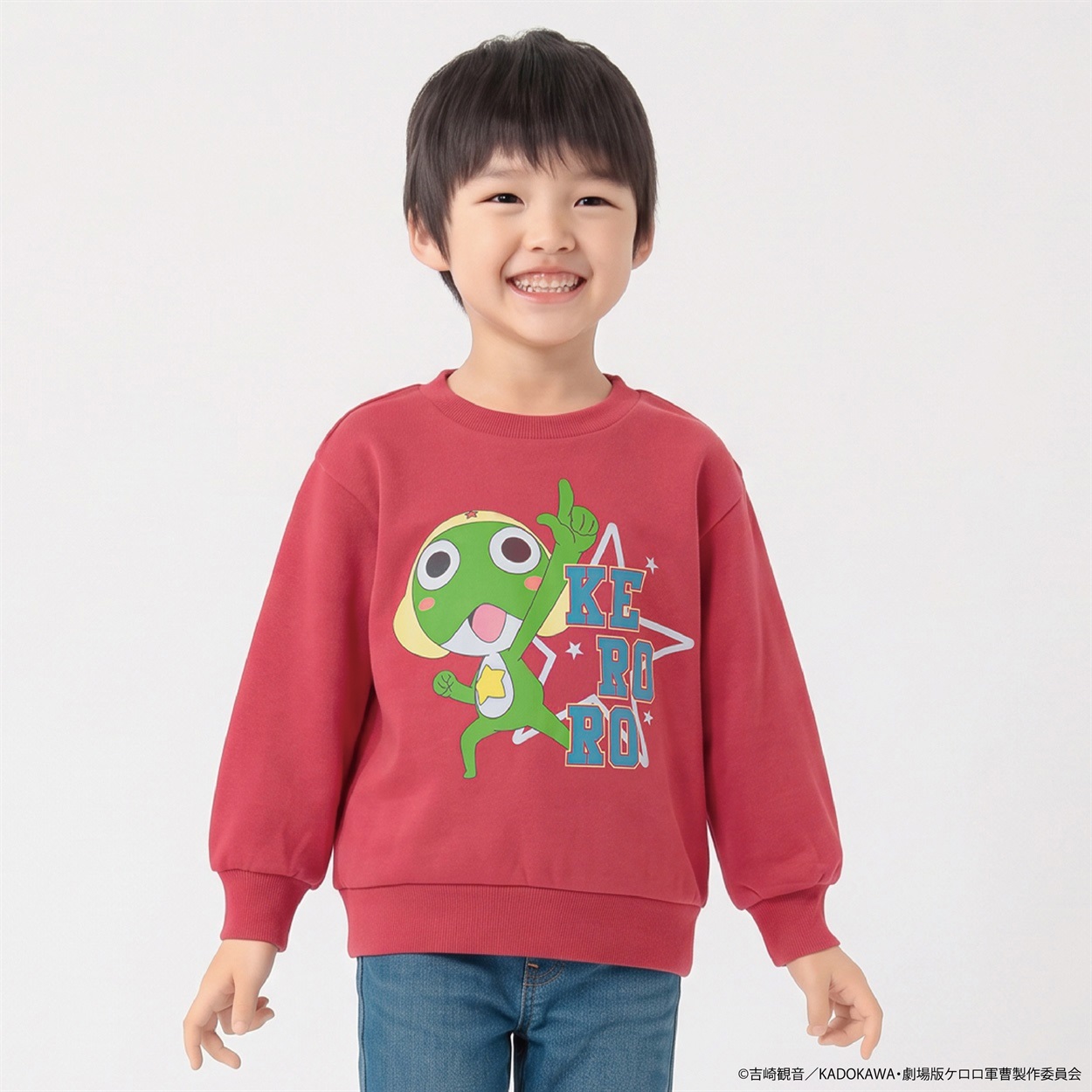 ケロロ軍曹 トレーナー キッズ 男の子 （110～130cm）(レッド-110cm)