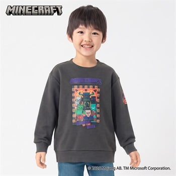 マインクラフト ハロウィントレーナー キッズ 男の子 （110～130cm）(グレー-110cm)