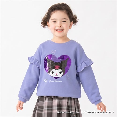 クロミ・マイメロディ スパンコールトレーナー キッズ 女の子 110cm-130cm
