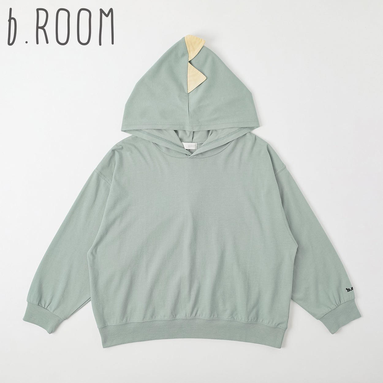 b.ROOM ドラゴン・デビルパーカー キッズ 男の子 120～130cm(ライトグリーン-120cm)