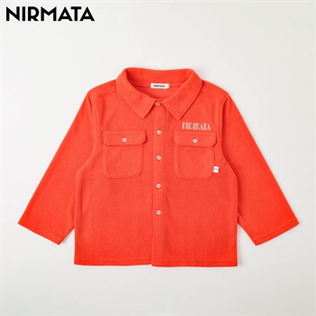 NIRMATA(ニルマータ) フリースシャツ キッズ 男の子 女の子 110cm-130cm(レッド-110cm)