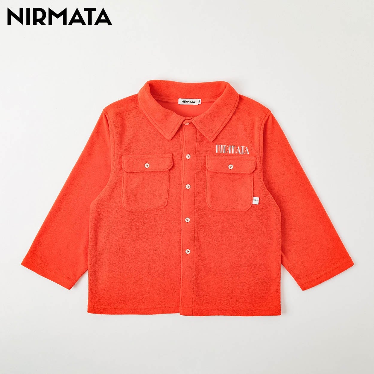 NIRMATA(ニルマータ) フリースシャツ キッズ 男の子 女の子 110cm-130cm(レッド-130cm)