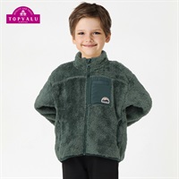 ファーリーフリース フルジップジャケット 男の子 トップバリュ キッズ