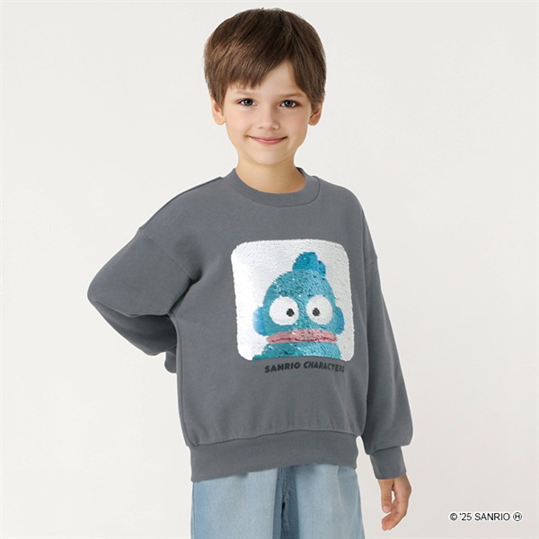 ハンギョドン・ばつ丸スパンコールトレーナー 男の子 女の子キッズ