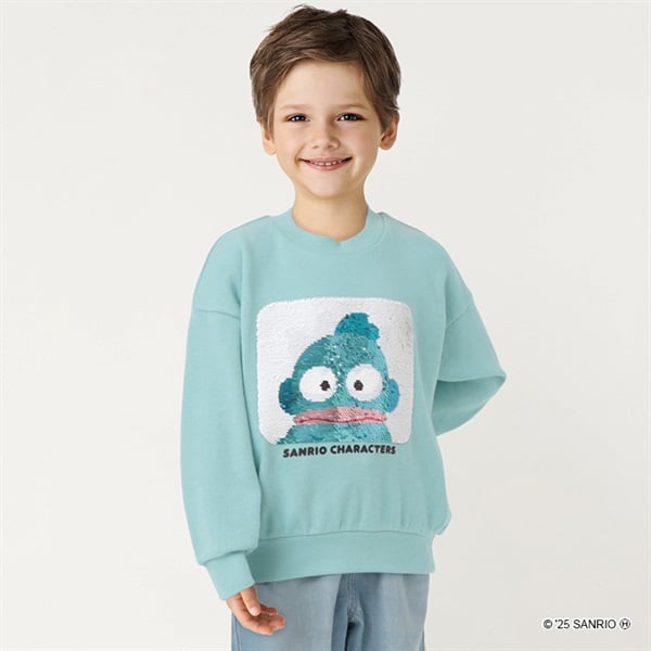 ハンギョドン・ばつ丸スパンコールトレーナー 男の子 女の子キッズ