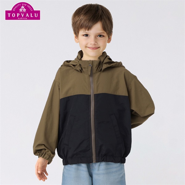 フード取り外しはっ水ポケッタブルジャンパー 男の子 トップ