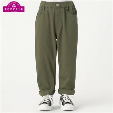 ロールアップシェフパンツ 男の子 トップバリュ キッズ 100cm-130cm(カーキ-100cm)