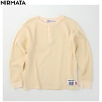 NIRMATA(ニルマータ) 長袖ヘンリーネックＴシャツ 男の子 女の子 キッズ 110cm-130cm(ホワイト-110cm)