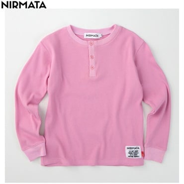 NIRMATA(ニルマータ) 長袖ヘンリーネックＴシャツ 男の子 女の子 キッズ 110cm-130cm