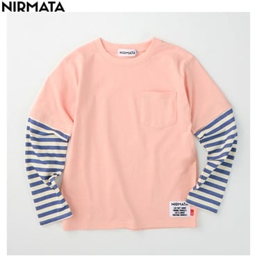 NIRMATA(ニルマータ) 長袖ボーダーＴシャツ 男の子 女の子 キッズ 110cm-130cm
